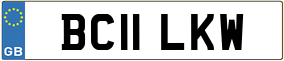 Truck License Plate
